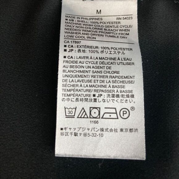 Banana Republic Black/White Colorblock Top Size M - Picture 4 of 4